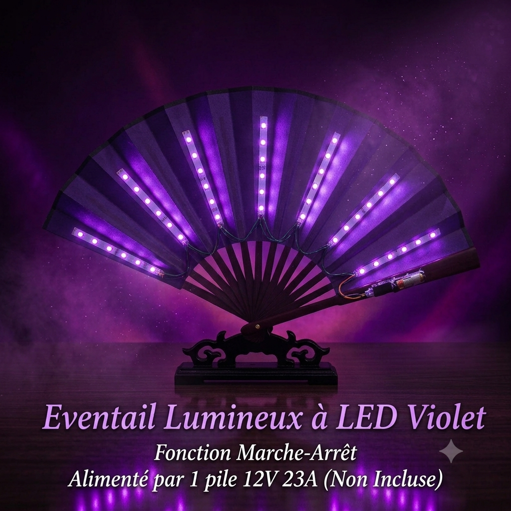 Éventail LED Magique