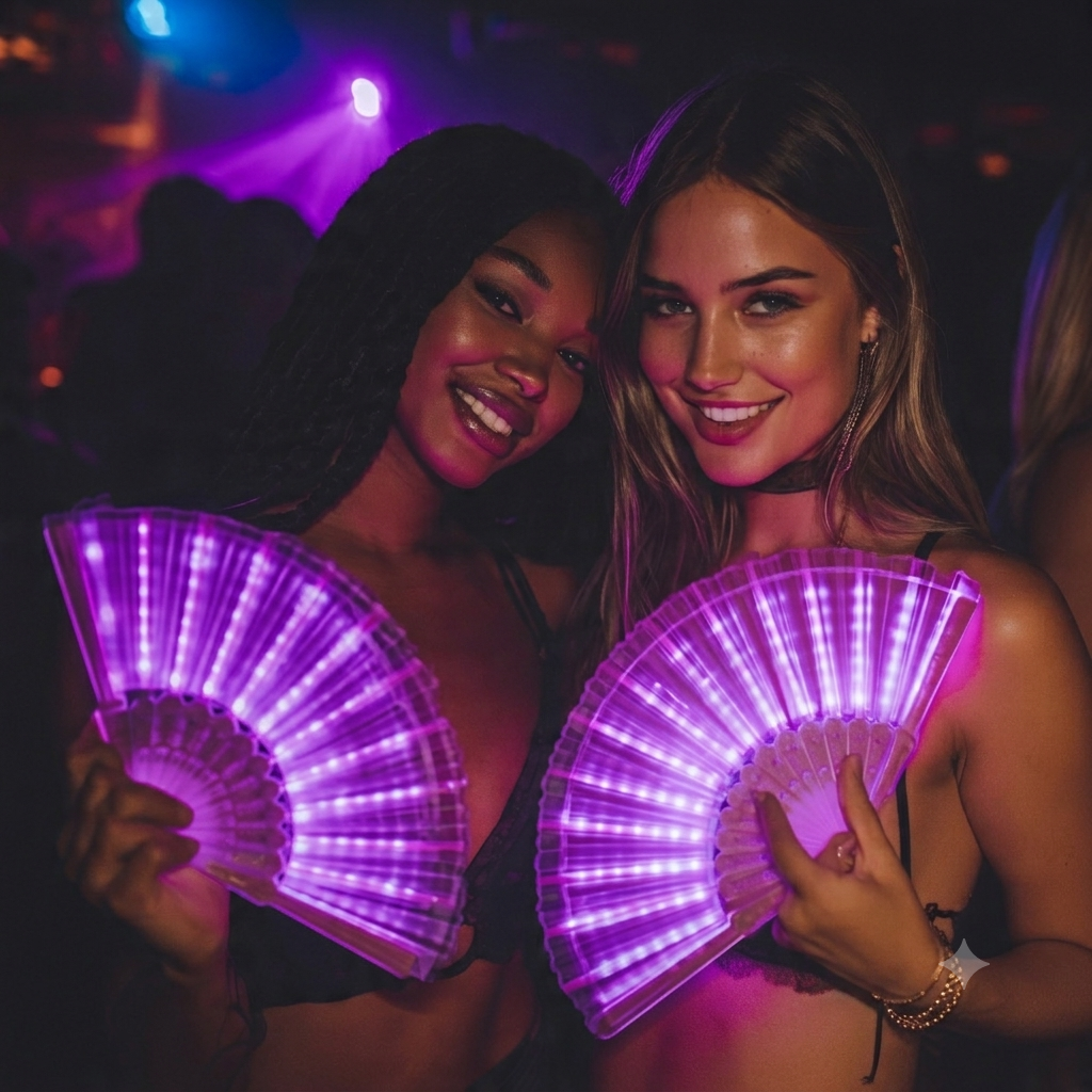 Éventail LED Magique