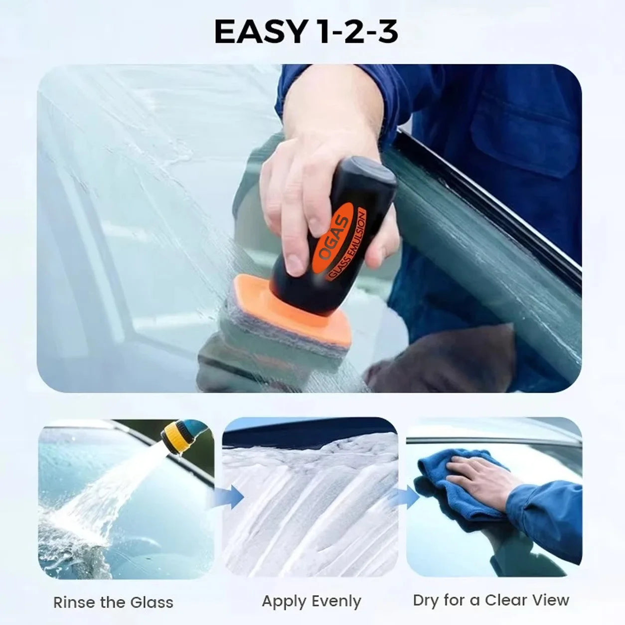 Nettoyant hydrophobe pour pare-brise de voiture